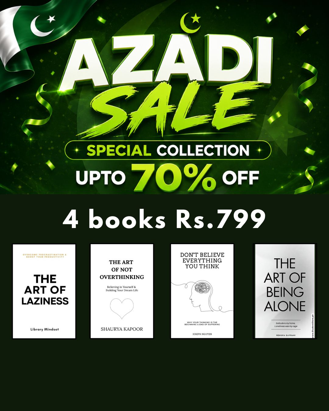 Azadi Sale 4 Books Bundle Vol.2 - Rs.799