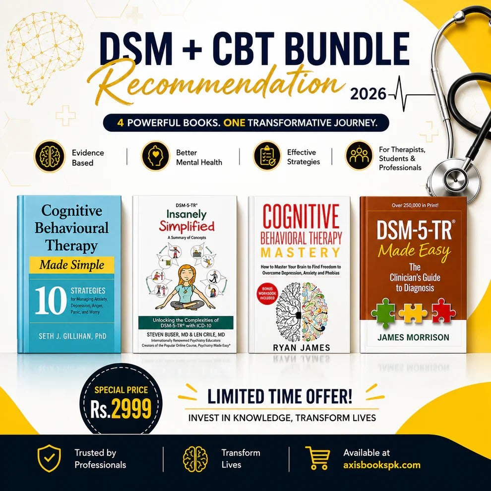 DSM + CBT Bundle 2026 – 4 Powerful Books on Mental Health & Therapy