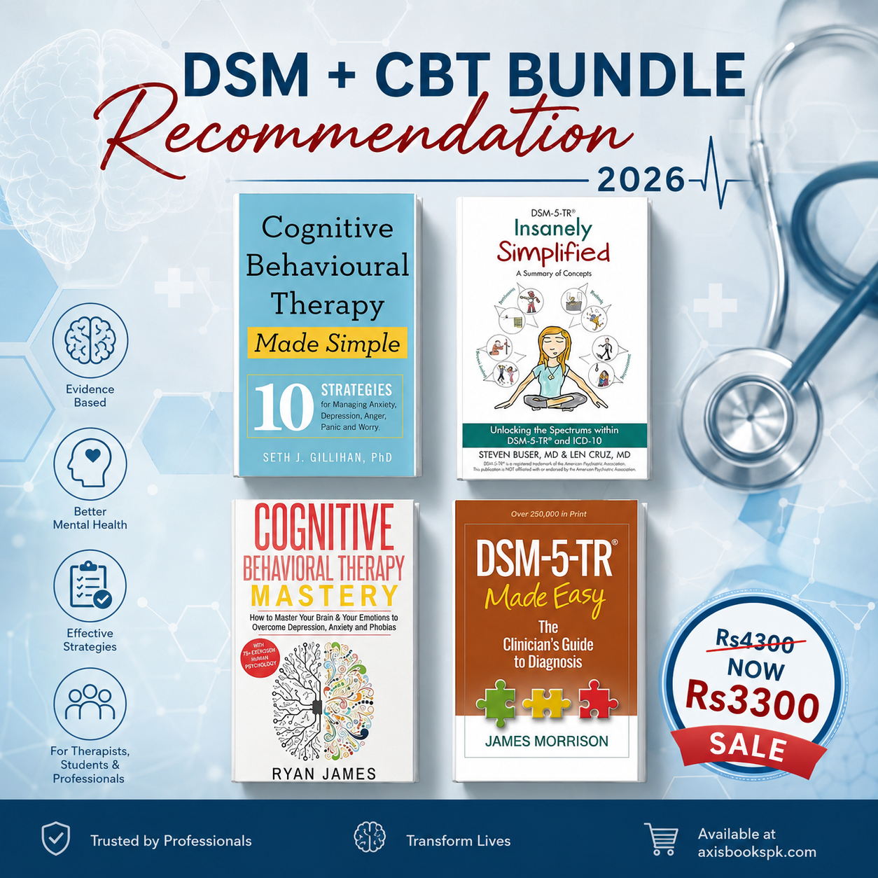 DSM + CBT Recommendation Bundle [4 BOOKS]