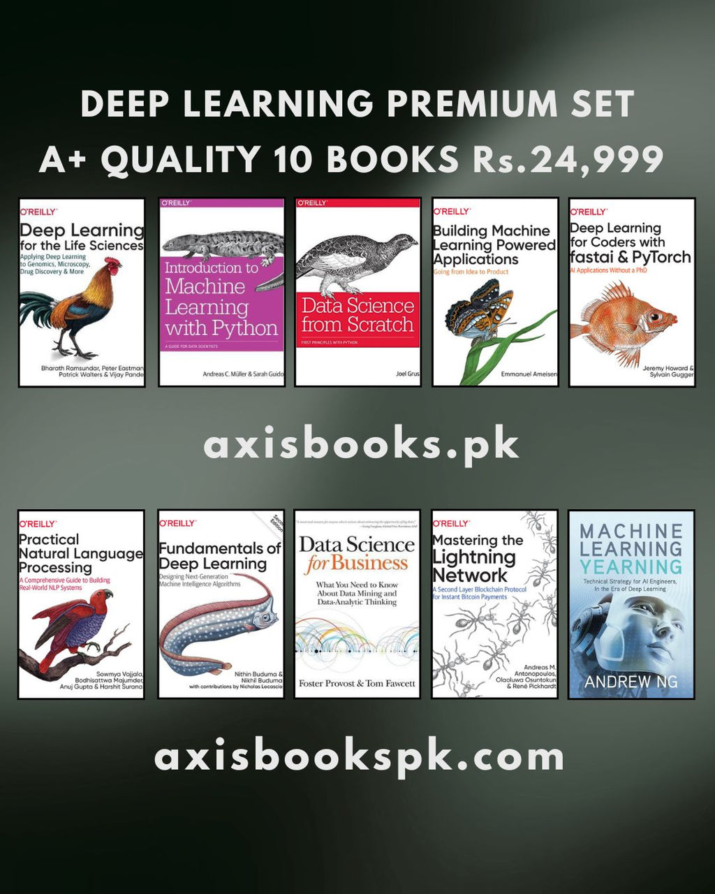 Deep Learning Premium Set – 10 books Rs.24,999