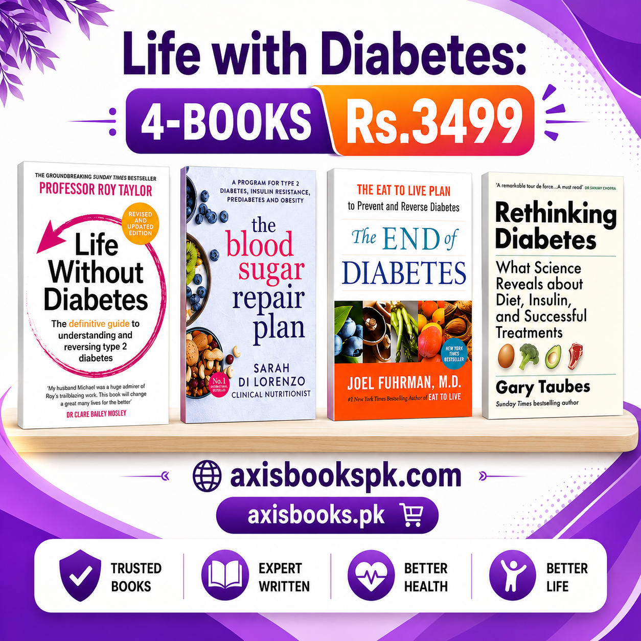 Life with Diabetes - 4 Books Rs 3499