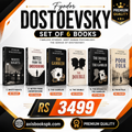 Fyodor Dostoevsky Set of 6 Books