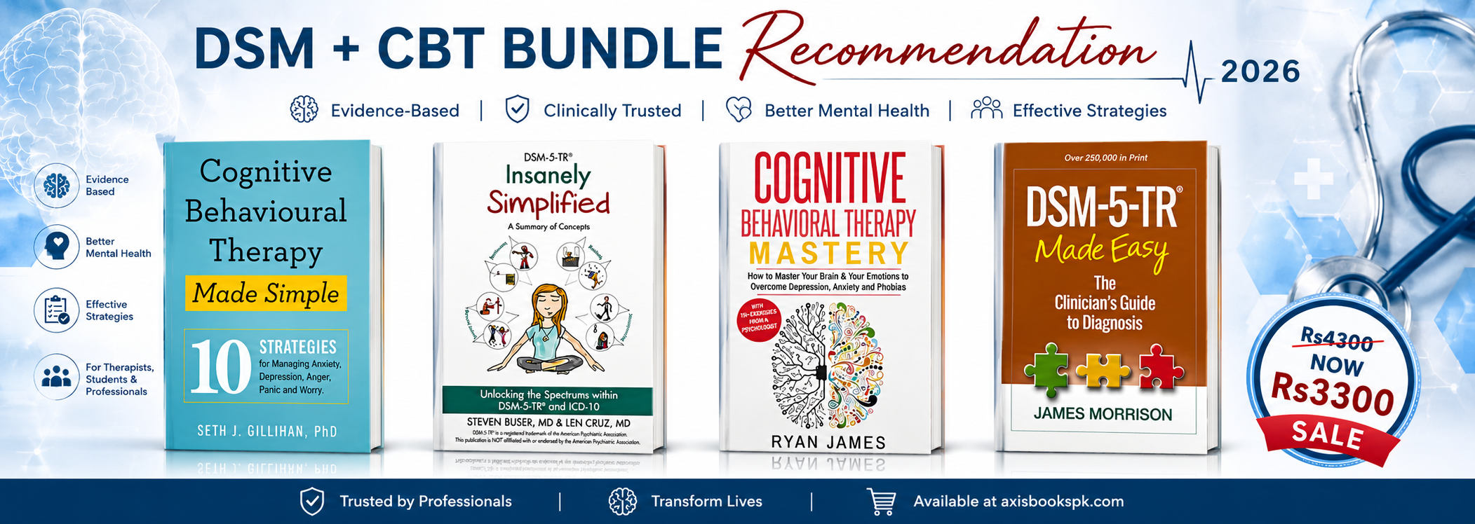 DSM + CBT Recommendation Bundle [4 BOOKS]