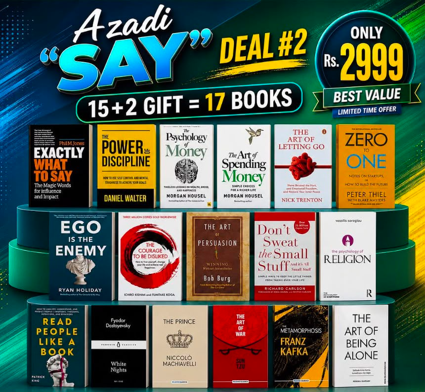 Azadi SAY Deal #2 – 17 Books Bundle
