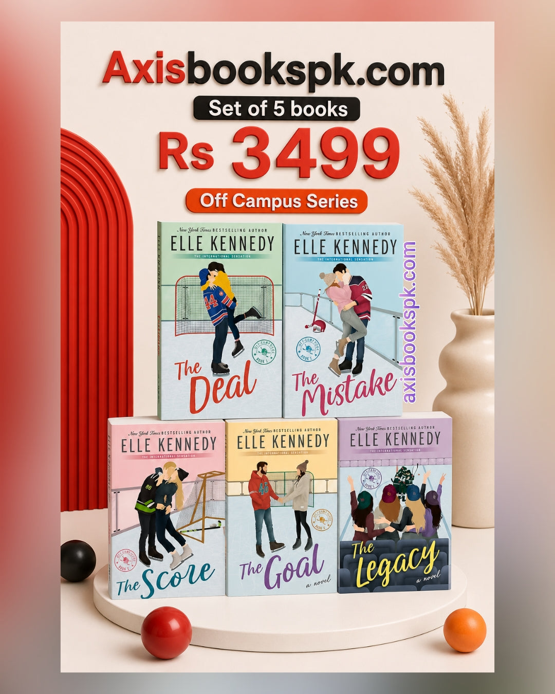 Elle Kennedy Off Campus Series 5 Books Collection Set